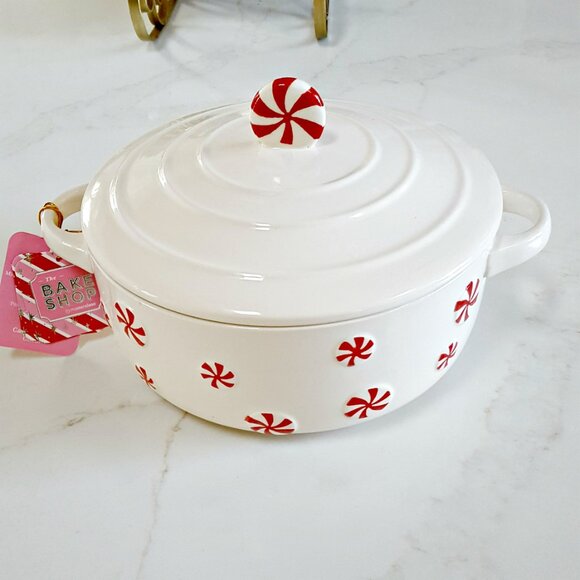 NEW! PEPPERMINT Candy CANE COVERED BAKING DISH - Picture 5 of 5
